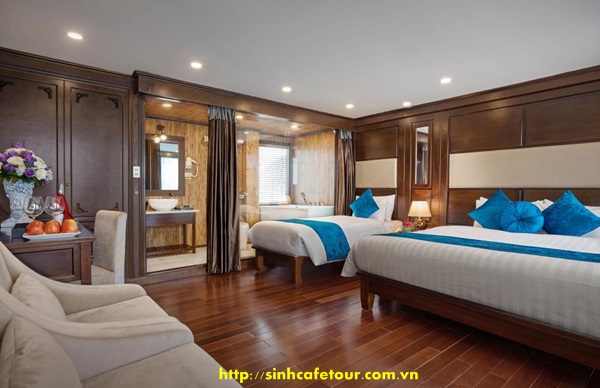 phòng twin du thuyền 5 saop alisa